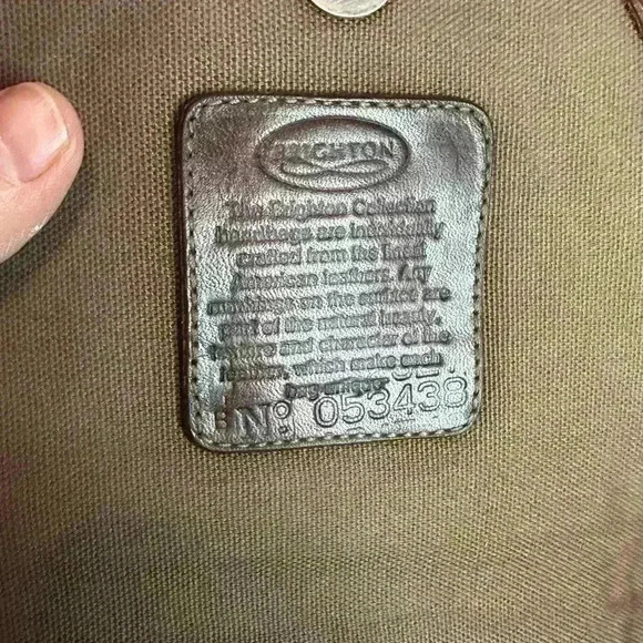 Vintage Brighton Mission Bay Flap Saddle Bag, Brown Leather - Picture 8 of 8